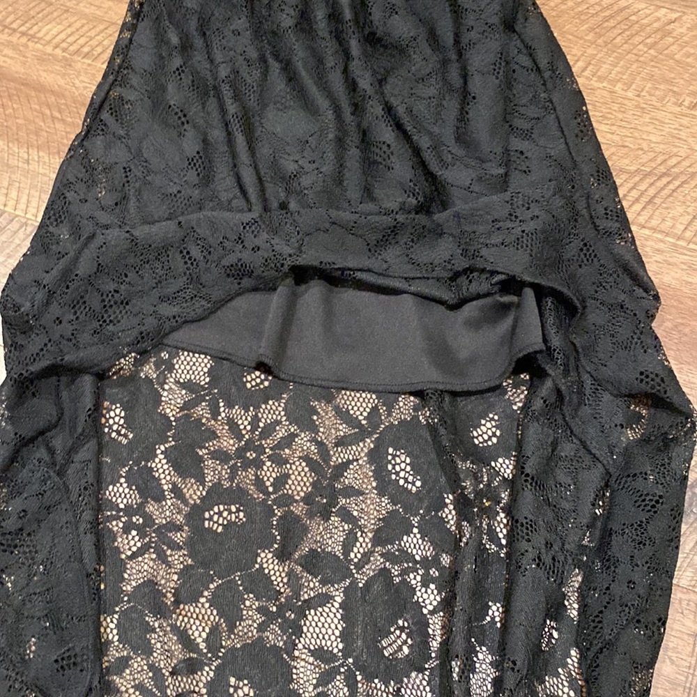 High-Low Strapless Dress - Picture 2 of 4